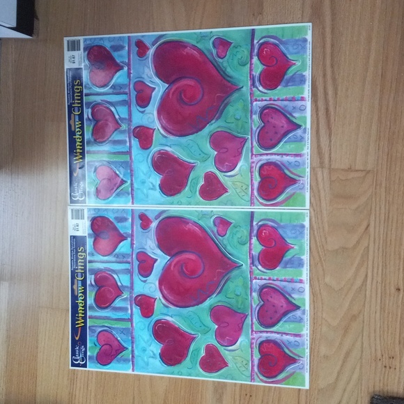 Classic clings Valentine's Day window decorations vintage - Picture 5 of 6